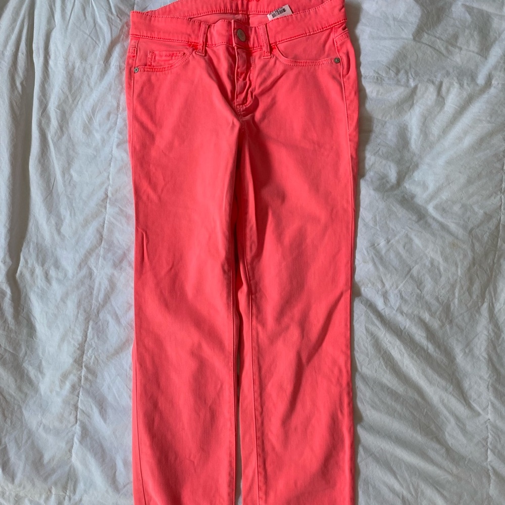 Cambio neon pink skinny jeans